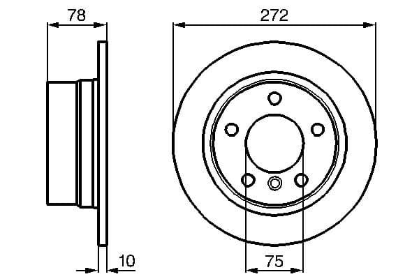 Bosch BD559 Fren diski; arka 1