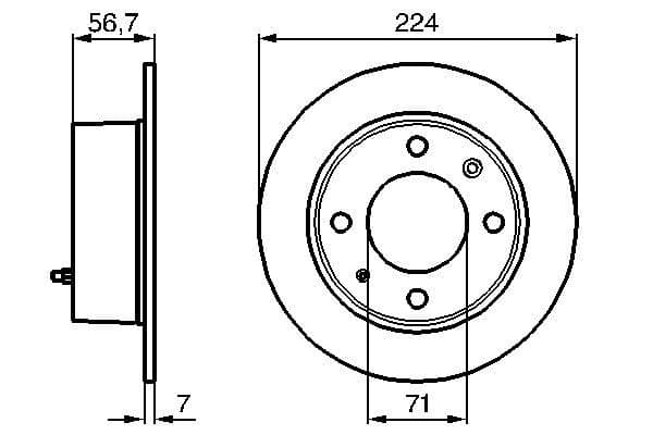 Bosch BD662 Fren diski; arka 1