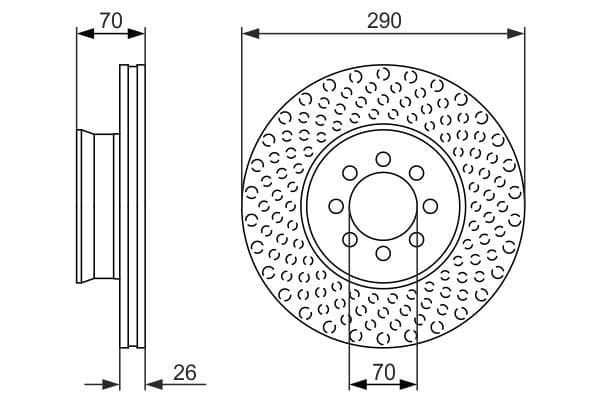 Bosch BD1445 Fren diski; ön 1