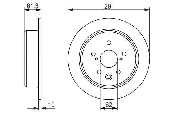Bosch BD1501 Fren diski; arka 1