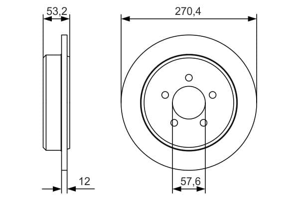Bosch BD2140 Fren diski; arka 1