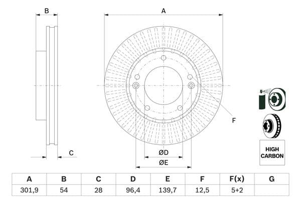 Bosch BD2765 Fren diski; ön 1