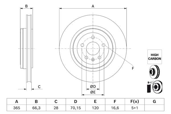 Bosch BD3248 Fren diski; arka 1