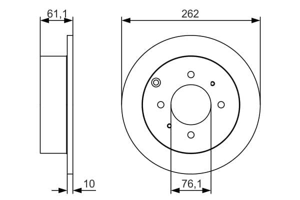 Bosch BD1954 Fren diski Premium2; arka 1