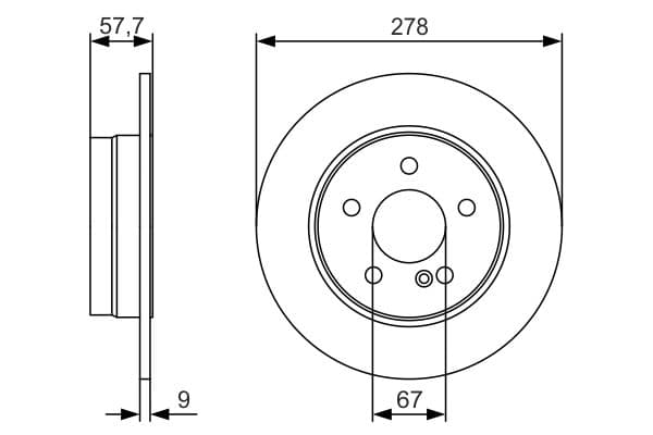 Bosch BD1981 Fren diski; arka 1