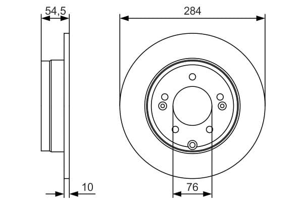Bosch BD1848 Fren diski; arka 1