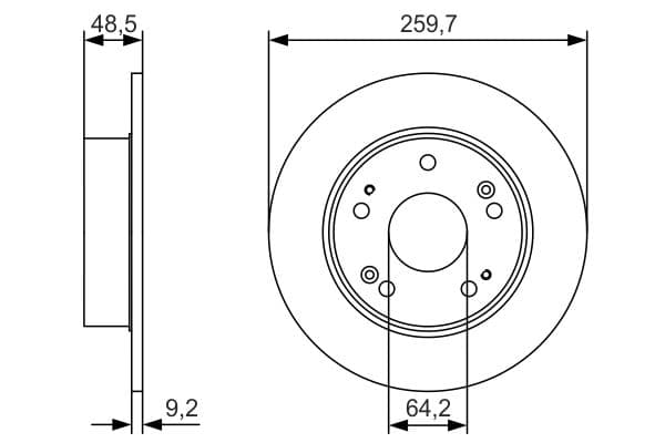 Bosch BD2329 Fren diski; ön 1