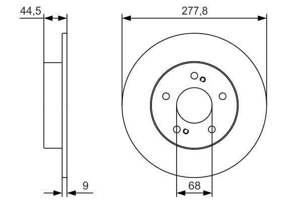 Bosch BD2345 Fren diski; arka 1