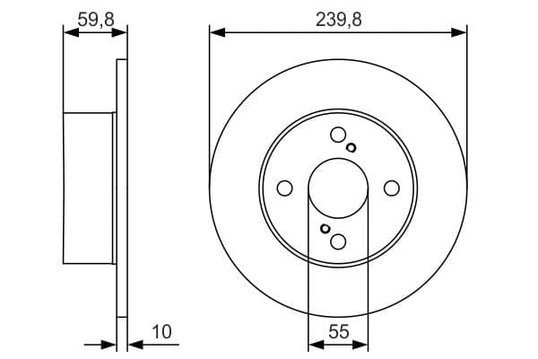 Bosch BD2387 Fren diski; arka 1