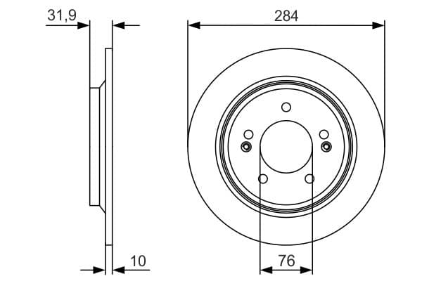 Bosch BD2235 Fren diski; arka 1