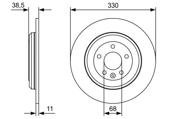 Bosch BD2515 Fren diski; arka 1