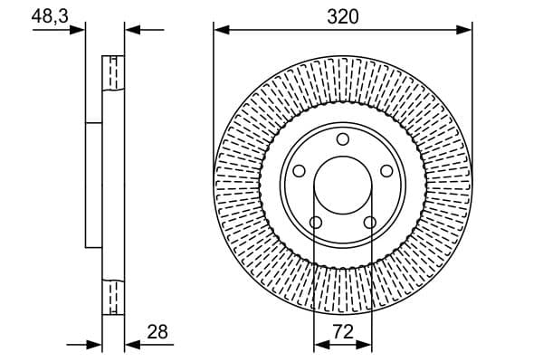 Bosch BD2518 Fren diski; ön 1