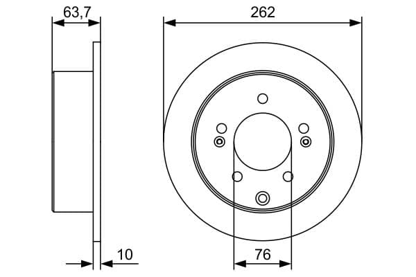 Bosch BD2569 Fren diski; arka 1
