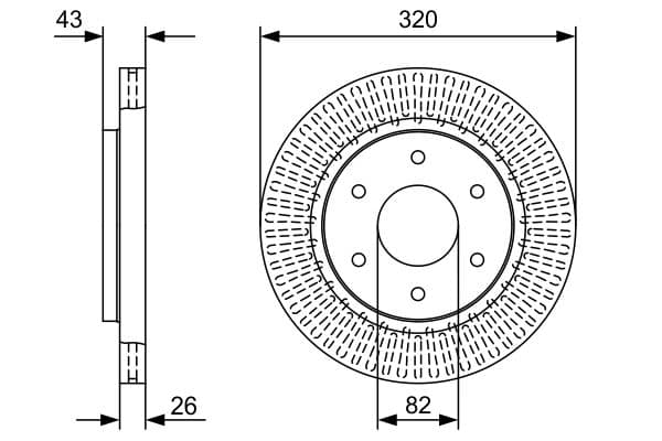 Bosch BD2602 Fren diski; ön 1