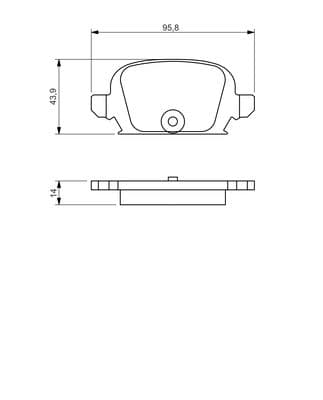 Bosch BP1247 Diskli fren balatası seti; arka 1