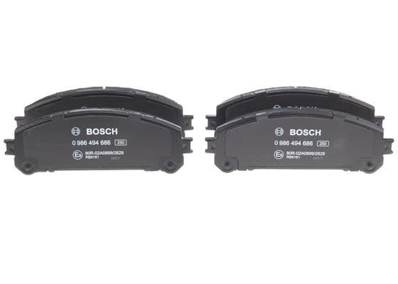 Bosch BP1681 Diskli fren balatası seti; ön 1