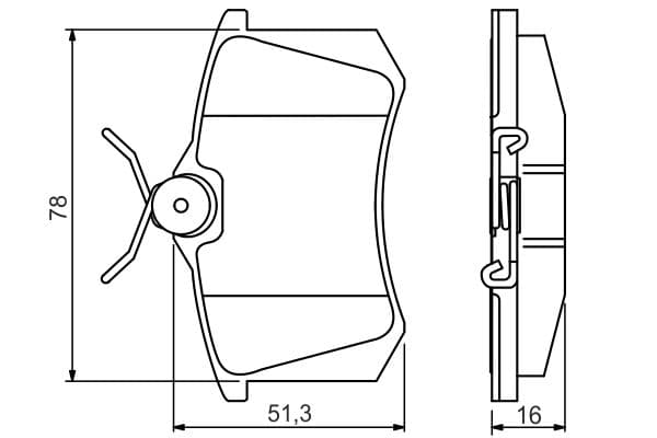 Bosch BP2187 Diskli fren balatası seti; arka 1