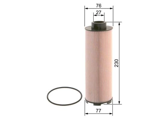 Bosch NM 002 Grey Line yakıt filtresi elemanı 1