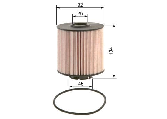 Bosch NM 009 Grey Line yakıt filtresi elemanı 1