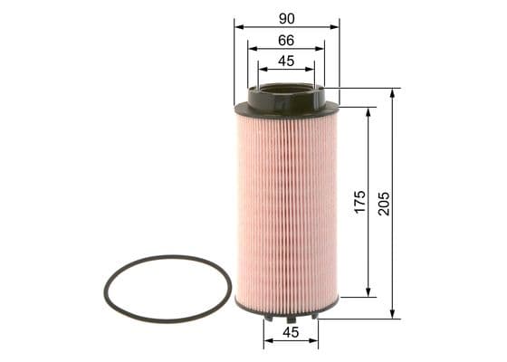 Bosch NM 013 Grey Line yakıt filtresi elemanı 1