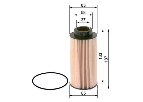 Bosch NM 014 Grey Line yakıt filtresi elemanı 1