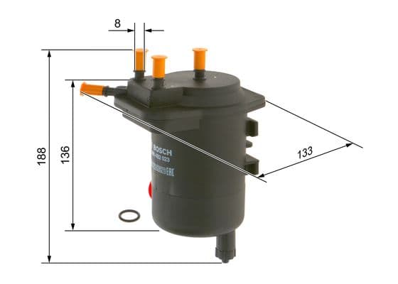 Bosch NM 023 Grey Line yakıt hattı filtresi 1