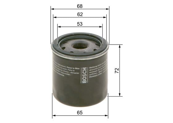 Bosch PM 067 Grey Line yağ filtresi 1