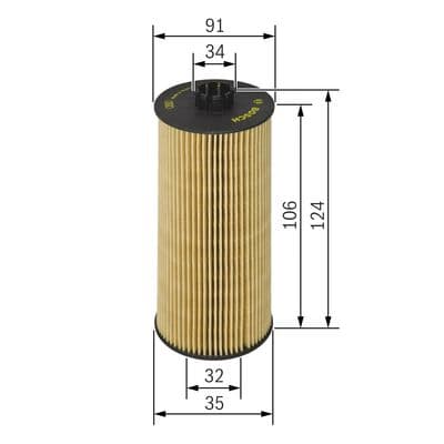 Bosch P 9302 Yağ filtre tertibatı 1