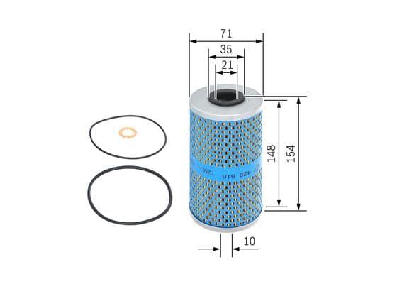 Bosch P 9616 Yağ filtre tertibatı 1