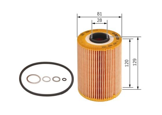 Bosch P 9755 Yağ filtre tertibatı 1