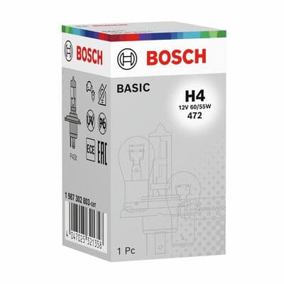 Bosch H4 Ampul, Basic 1