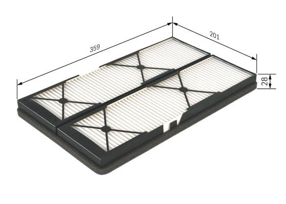Bosch M 2044 Filtre, iç kısım 1