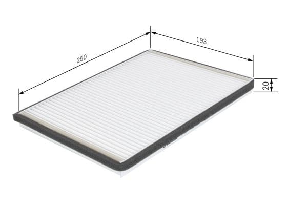 Bosch M 2058 Filtre, iç kısım 1