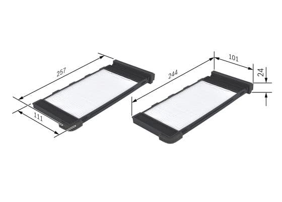 Bosch M 2118 Filtre, iç kısım 1