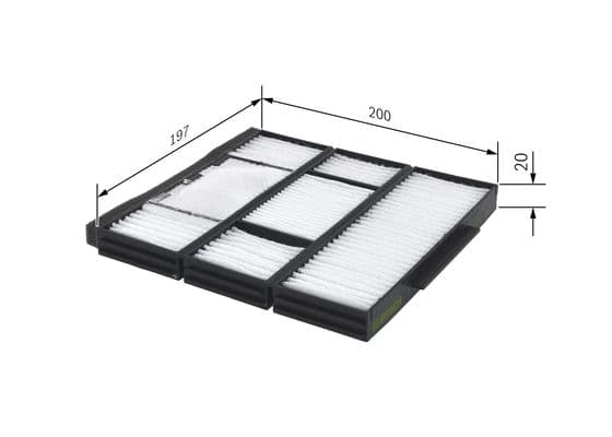 Bosch M 2155 Filtre, iç kısım 1