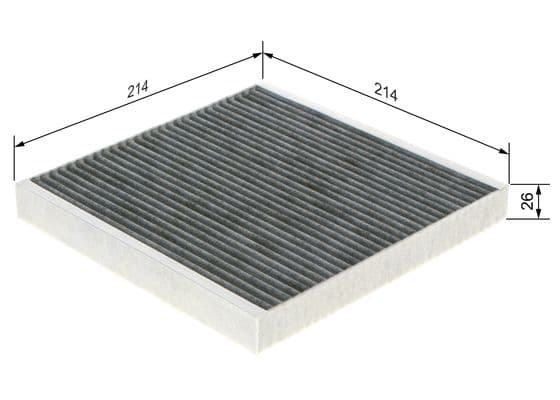 Bosch Filtre Sistemleri İç mekan aktif karbon filtresi 1