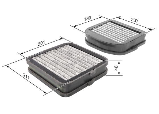 Bosch Filtre Sistemleri İç mekan aktif karbon filtresi 1