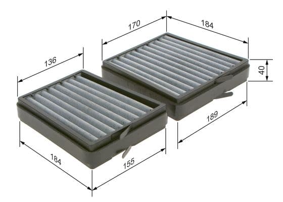 Bosch Filtre Sistemleri İç mekan aktif karbon filtresi 1