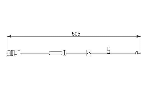 Bosch AP242 Arka balata aşınması ikaz kontağı 1