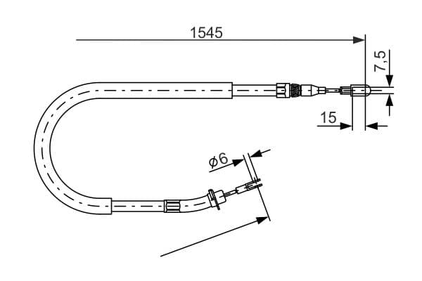 Bosch BC737 Fren kablosu 1