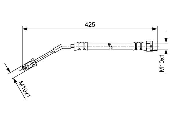 Bosch BH1471 Sağ fren boru hortumu; Arka 1