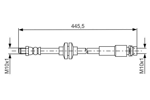 Bosch BH1552 Fren boru hortumu; Arka 1