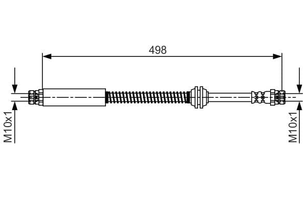 Bosch BH1595 Fren boru hortumu; Arka 1