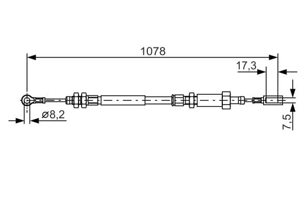 Bosch BC896 Fren kablosu 1