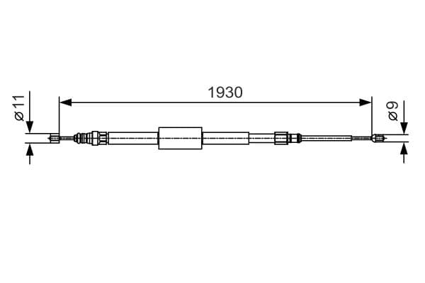 Bosch BC905 Fren kablosu 1
