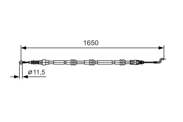 Bosch BC910 Fren kablosu 1
