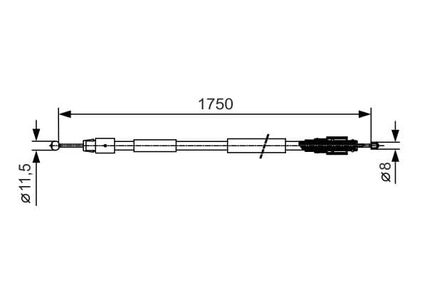 Bosch BC912 Fren kablosu 1