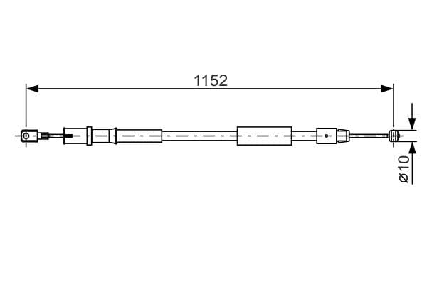 Bosch BC919 Sağ fren kablosu 1