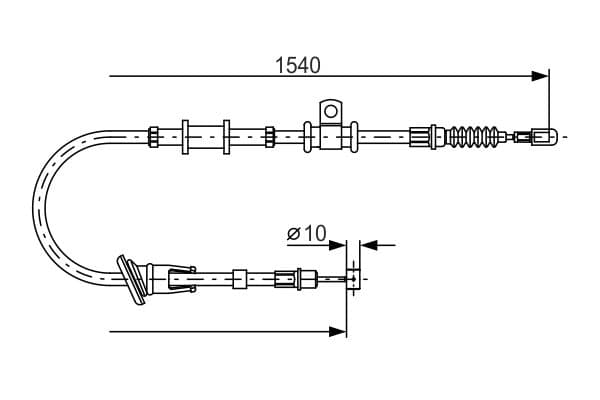 Bosch BC959 Sağ fren kablosu 1