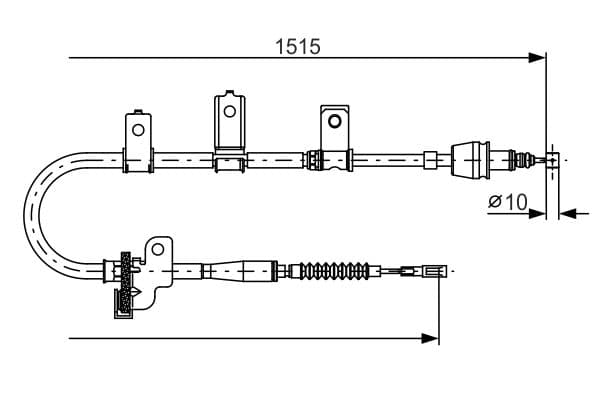 Bosch BC991 Sağ fren kablosu 1